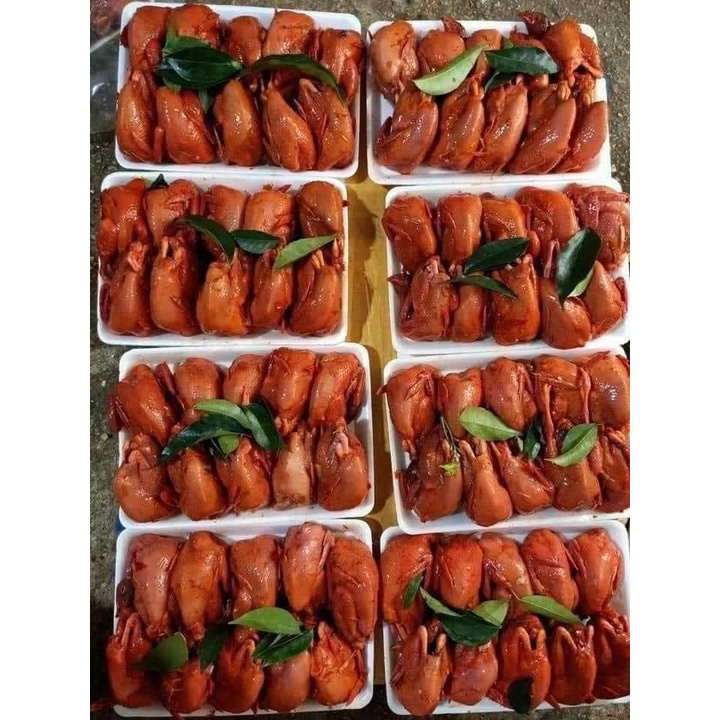 CHIM CÚT ƯỚP LÁ MẮC MẬT 1KHAY 10 CON