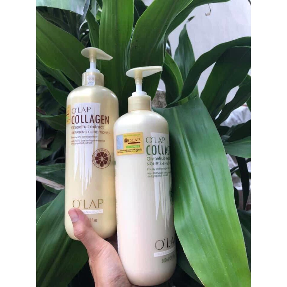CẶP DẦU GỘI XẢ OLAP COLLAGEN SIÊU MỀM MƯỢT 800ML X 2. HÀNG CHÍNH HÃNG