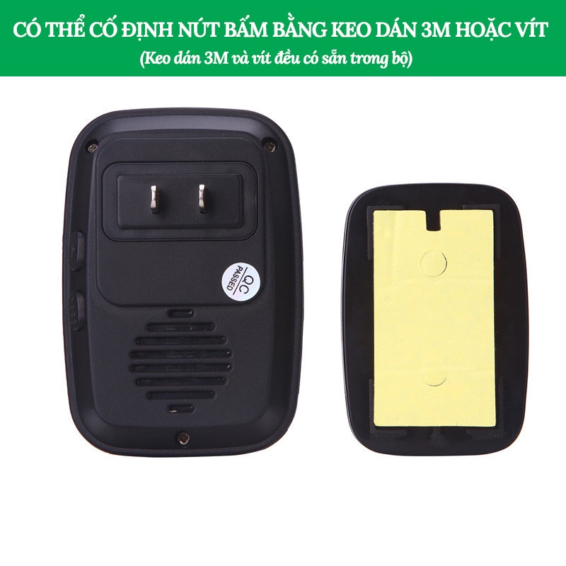 Chuông Cửa Không Dây Thông Minh CACAZI A10 Loại Tốt Chống Nước, Khoảng Cách 300m SONHOUSE