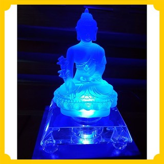 TƯỢNG PHẬT DƯỢC SƯ LƯU LY CÓ ĐÈN 7 MÀU