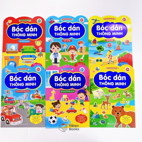Sách Bóc Dán Thông Minh Song Ngữ Việt Anh Cho Trẻ Từ 26 Tuổi (Bộ 6 Cuốn)