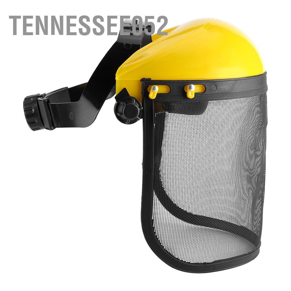 Tennessee052 Mũ bảo hiểm an toàn với tấm che lưới mặt để khai thác gỗ chổi quét rừng Bảo vệ