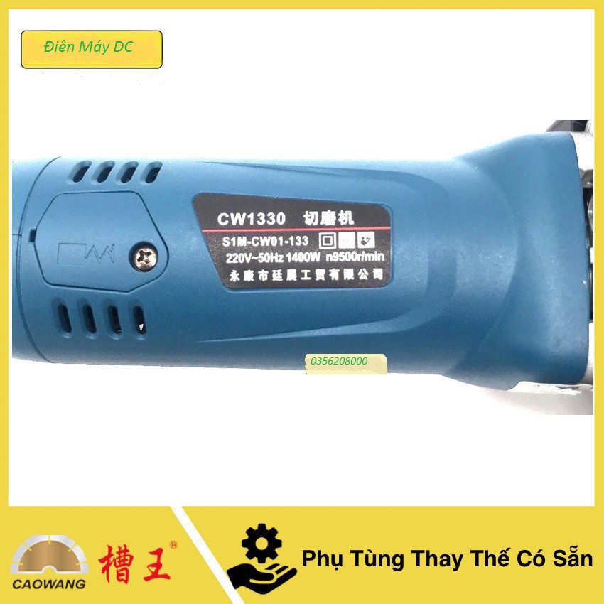 Máy cắt rãnh tường 1 lưỡi Caowang CW1330 - Tặng kèm bơm nước Công suất 1400W