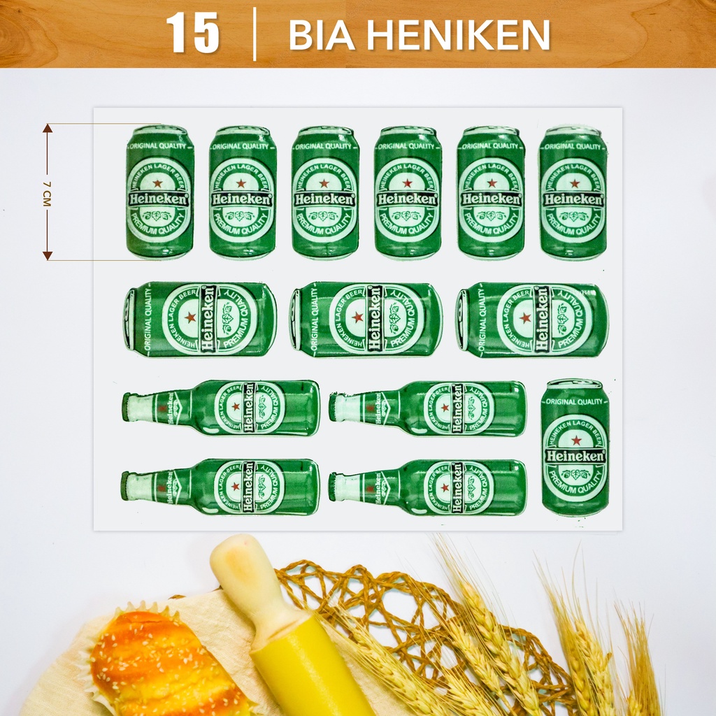Hộp 10 khuôn socola in hình chai Heineken - Chocolate mold Heineken (MS 15) - Đồng Tiến Việt Nam