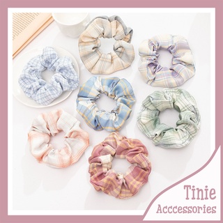 Dây Buộc Tóc/ Scrunchies Vải Kẻ Caro