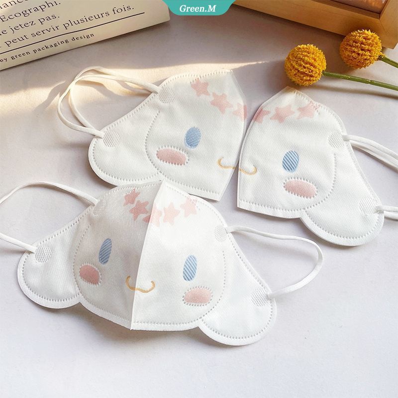 SANRIO Bộ 40 Khẩu Trang In Họa Tiết Hoạt Hình Cinnamoroll 3D Đáng Yêu Dùng Một Lần