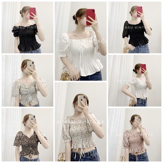 áo croptop nữ chun ngực nhiều màu, kiểu hot trend cho mùa hè 2021 (cam kết ảnh thật shop chụp 100%)