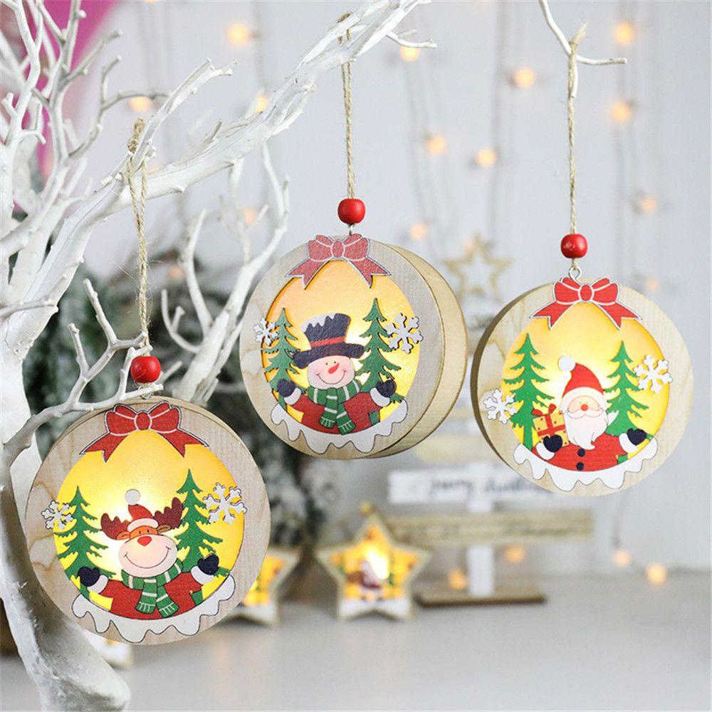 ZAIJIE24 Đèn LED Trang Trí Giáng Sinh Hình Ông Già Noel
