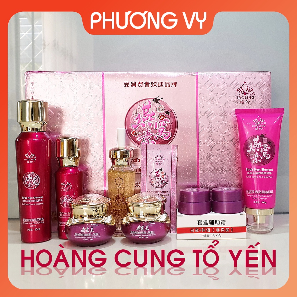 [Chính Hãng] Bộ mỹ phẩm Hoàng Cung Tổ Yến Chuyên làm mờ nám, dưỡng trắng da và làm căng mịn da.