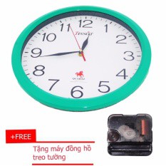 Đồng Hồ Treo Tường Tissot (D4 )xanh ngọc +Tặng Máy đồng hồ treo tường