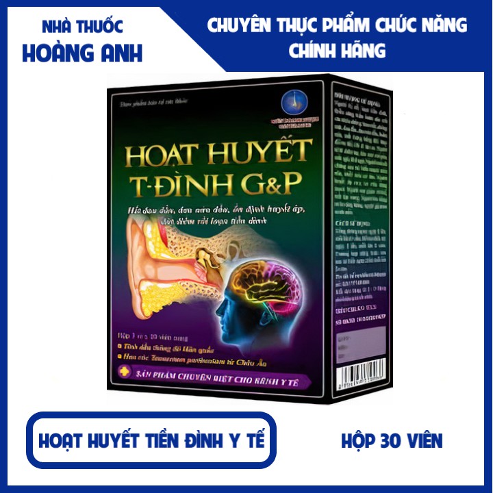 Hoạt huyết tiền đình GP y tế hỗ trợ các triệu chứng thiểu năng tuần hoàn não