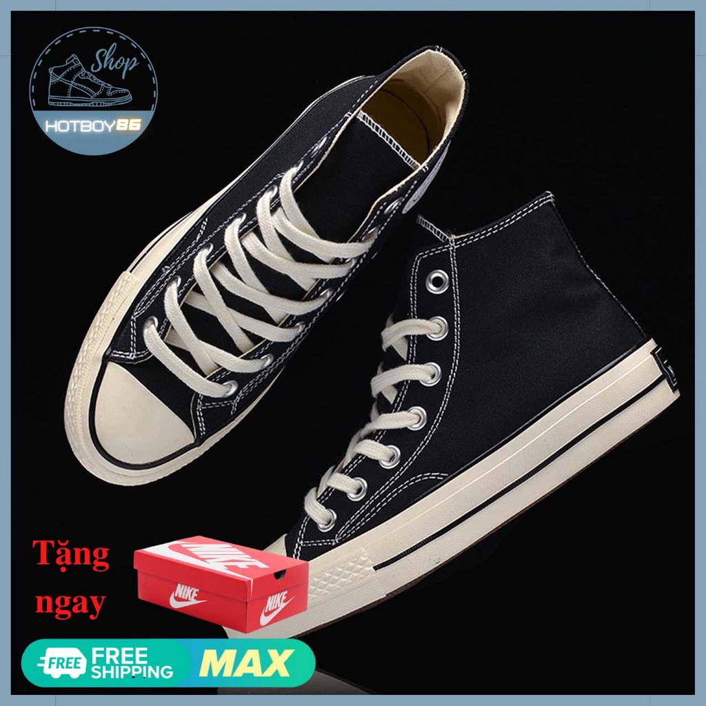 Giày sneaker cv classic đen trắng cao cổ thời trang cho cả nam và nữ / hotboy 86