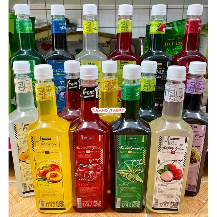 Siro Syrup Urban Barman các vị 730ml