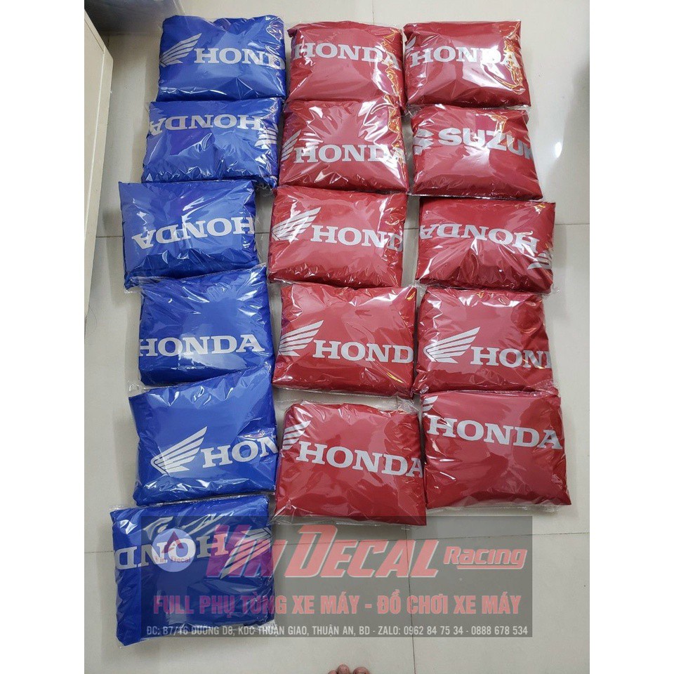 Áo trùm yên xe máy TẶNG kèm bọc bao tay dành cho các hãng xe máy