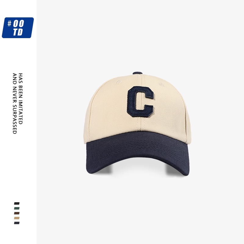 Mũ Lưỡi Trai Phối Màu Tương Phản In Chữ To Kiểu Hàn Quốc Thời Trang Mùa Xuân Cá Tính 2022