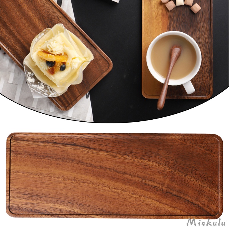 Khay Trà / Cà Phê / Sushi / Snack Hình Chữ Nhật Bằng Gỗ
