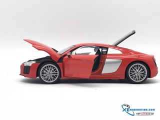 Xe Mô Hình Audi R8 V10 1:18 Welly (Đỏ)