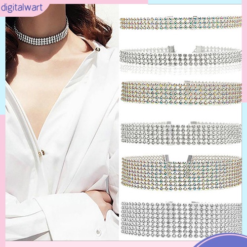 Vòng Cổ Choker Đính Đá Lấp Lánh Thời Trang Dành Cho Nữ