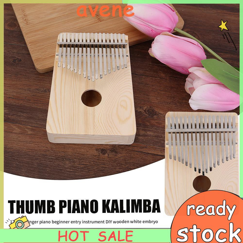 17 Key Kalimba Thumb Finger Piano Wooden Musical Instruments for Beginners