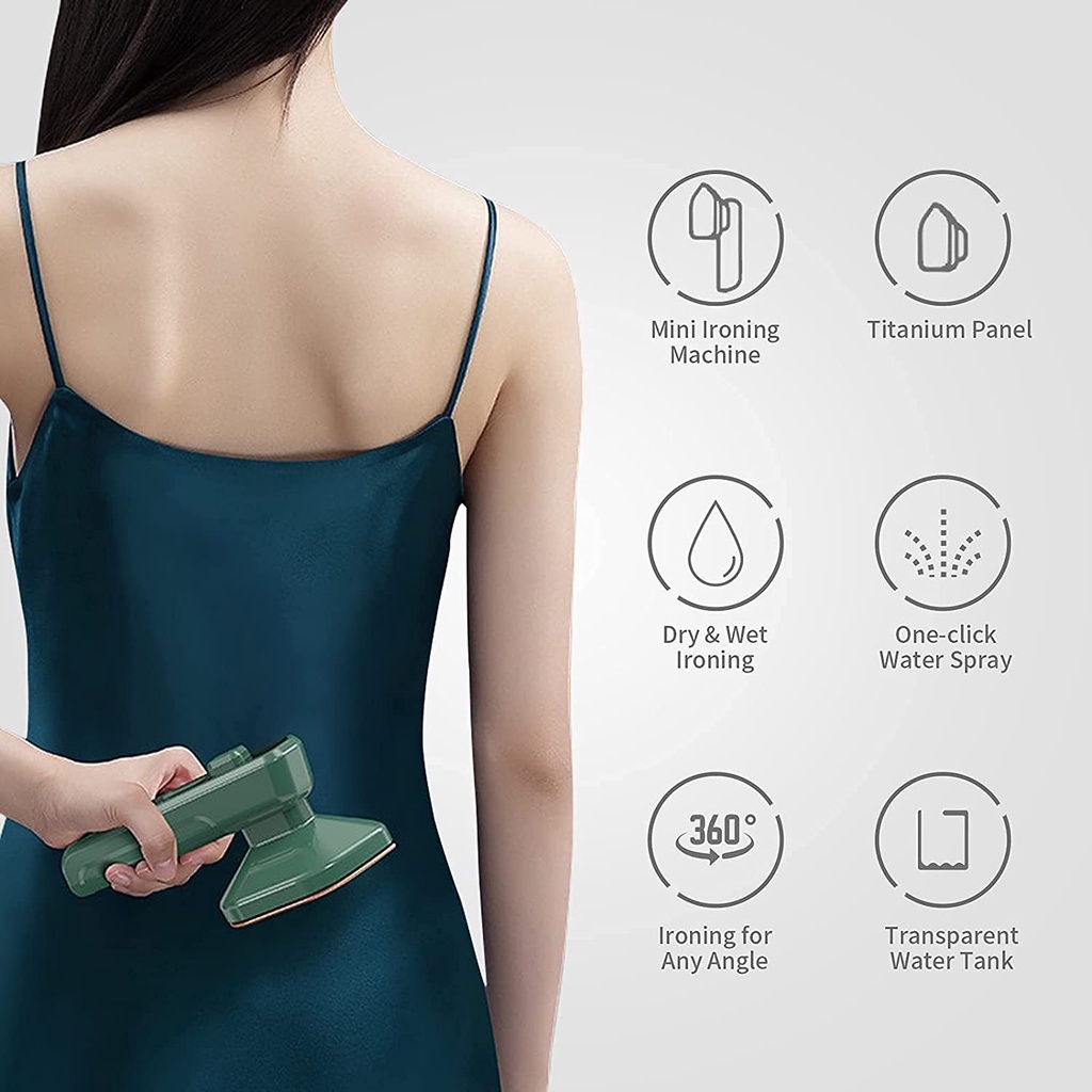 Bàn ủi hơi nước mini, bàn là quần áo bằng hơi nước nhỏ gọn dễ dễ dàng mang theo - Bảo hành 12 tháng