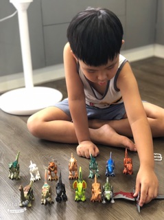 SET 16 con khủng long xếp hình