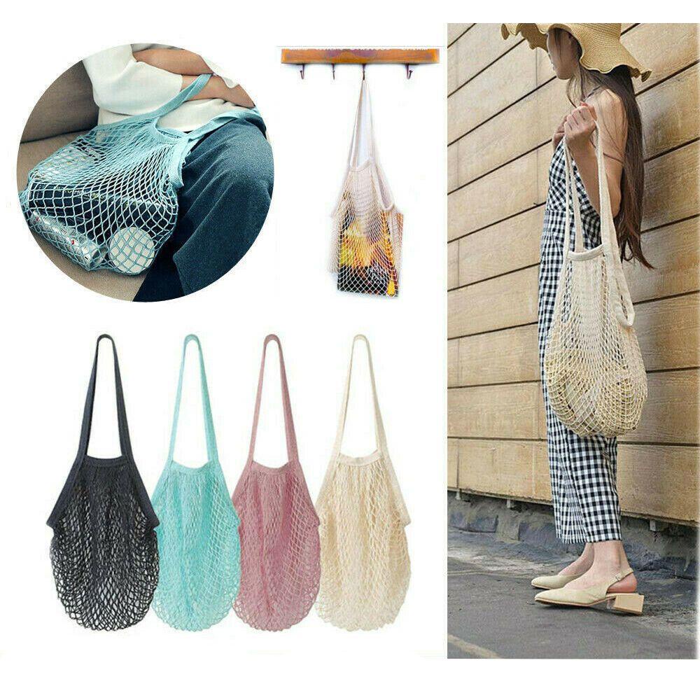 Max = &gt; Túi Lưới Cotton Dệt Nhỏ Gọn Thân Thiện Với Môi Trường Đựng Đồ Mua Sắm