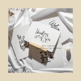 [HOME DECOR - PROPS] thiệp minimal 14.8x20cm