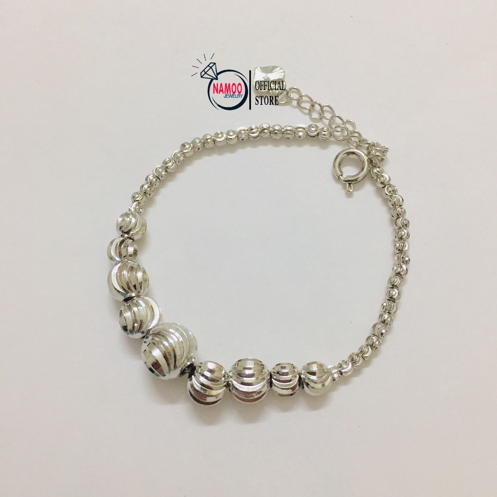 Vòng Tay Nữ, Lắc Bạc L278 Cao Cấp có khóa mở Namoo Jewelry