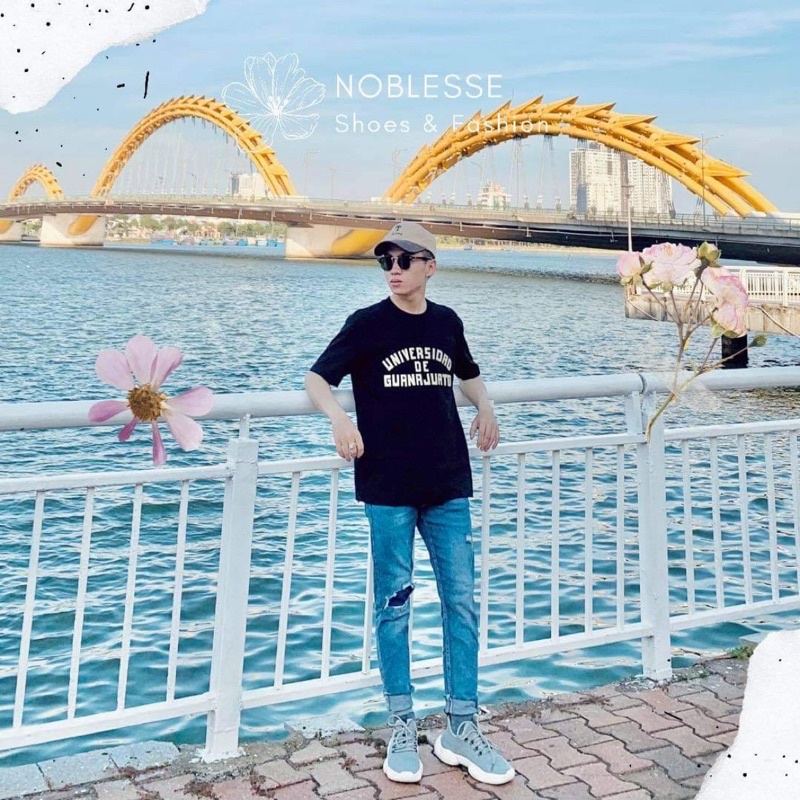 GIÀY THỂ THAO NAM CHẠY BỘ CỔ THẤP MÀU XÁM THỜI TRANG NOBLESSE TD05102