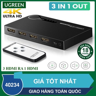 Bộ chuyển đổi 3 cổng HDMI sang 1 cổng HDMI l UGREEN 40234