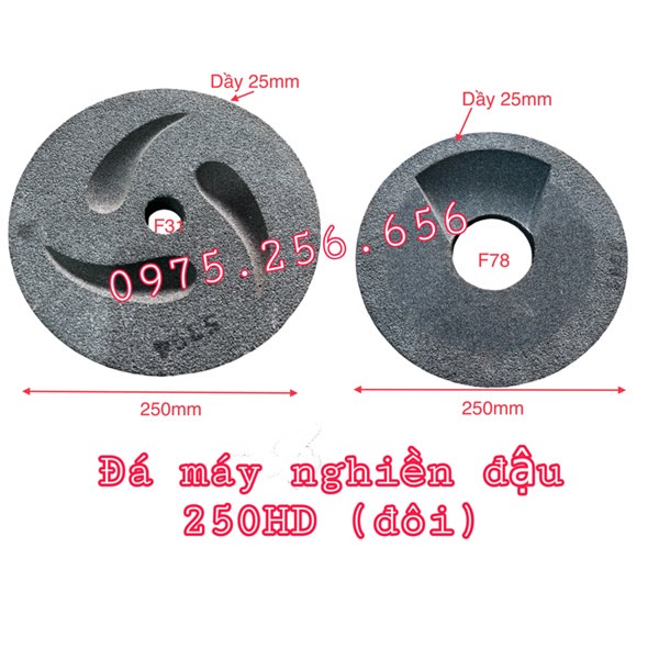 Đá Máy Nghiền đậu 250HD phụ tùng máy nghiền sát phụ tùng Hùng Lỳ