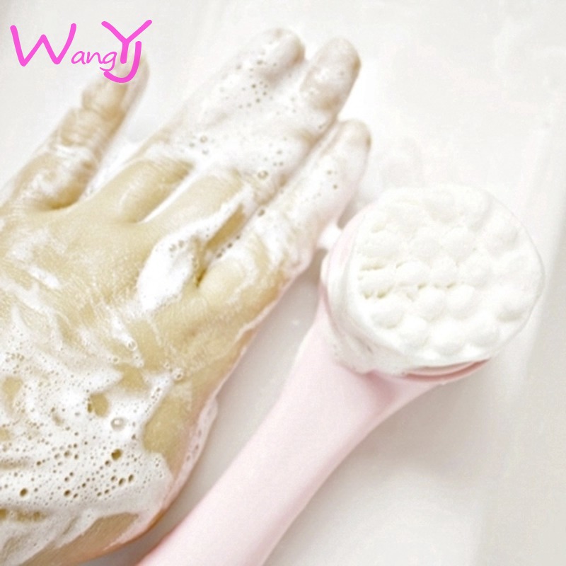 Bàn chải rửa mặt cầm tay làm sạch sâu chất liệu silicon