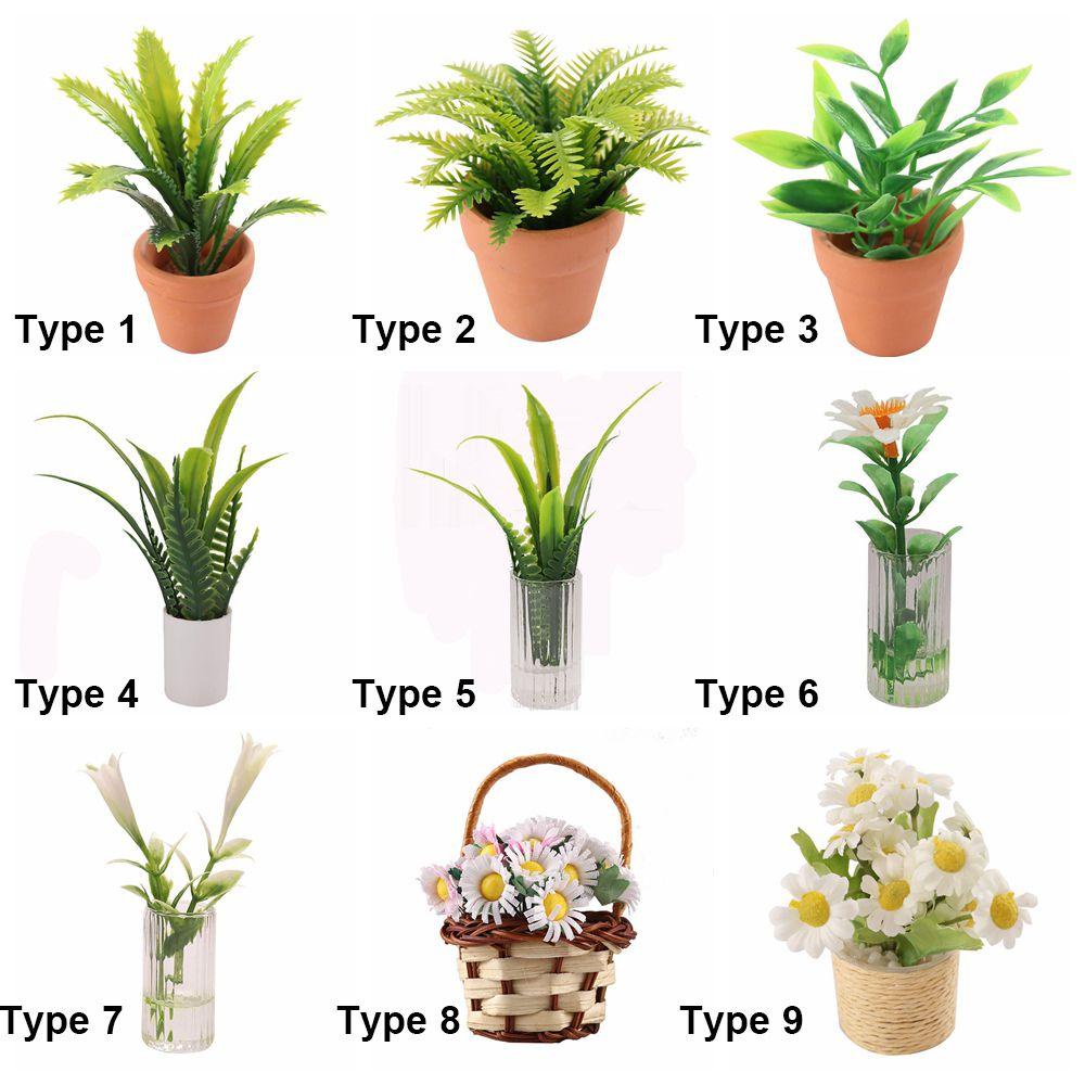 Giỏ Hoa Mini 1 # Dùng Trang Trí Nhà Búp Bê
