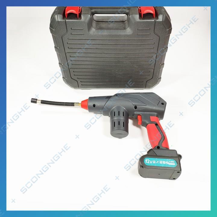 Bơm xe Pin tự động GEWANG đa năng 12V nội địa
