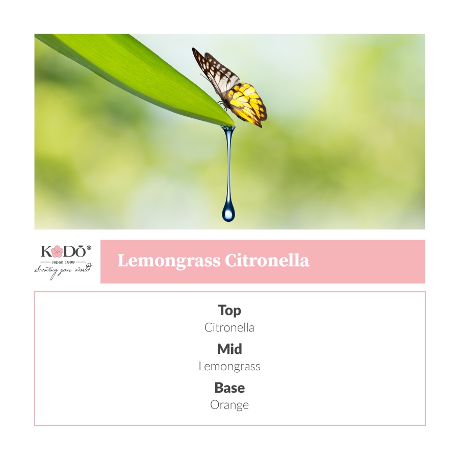 Tinh Dầu Nước Hoa Nhập Khẩu Thơm Phòng Kodo Lemongrass Citronella - Nguyên Chất - Hương Thơm Độc Đáo - 10ml/50ml/110ml