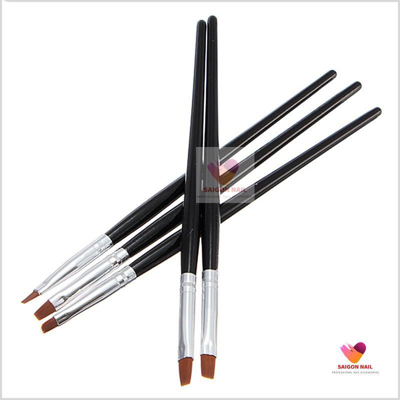 Bộ 5 cọ đắp gel, làm móng đầu bằng