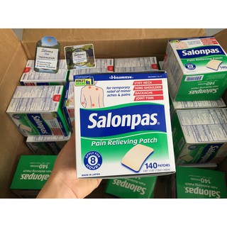 Miếng dán Salonpas hộp 140 miếng - Hàng Mỹ