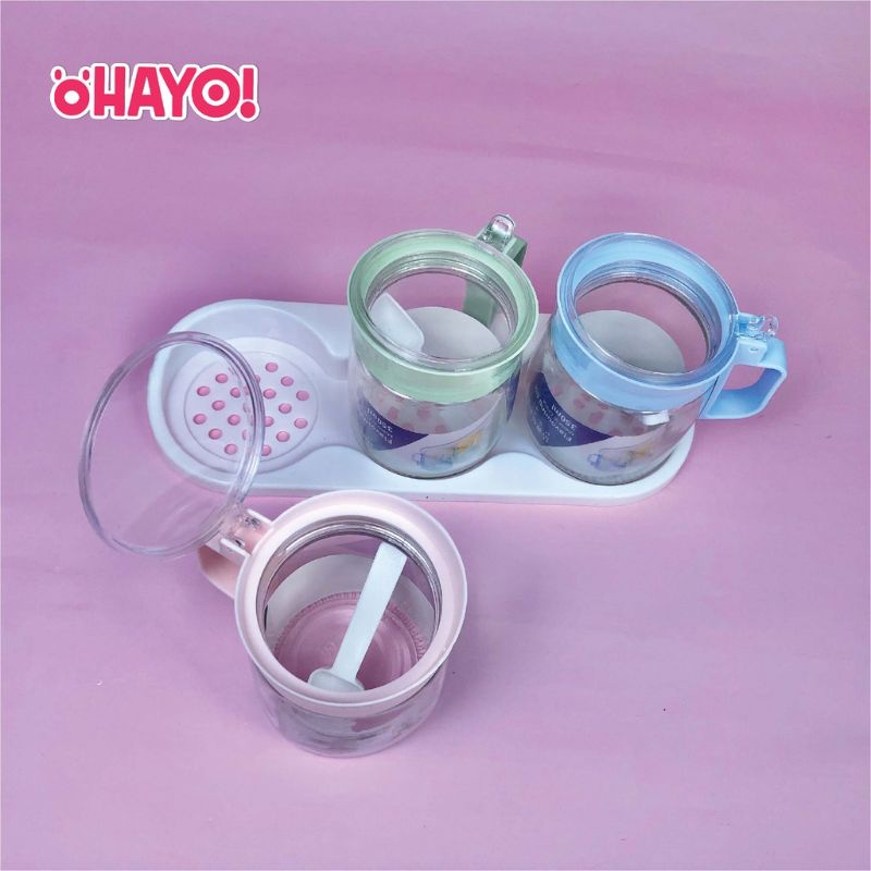 Hũ Gia Vị,Lọ Gia Vị Thủy Tinh Set 3 Chiếc ( Hàng Cao Cấp)