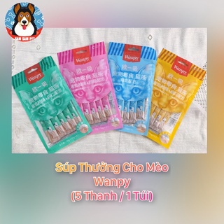 Súp thưởng cho mèo Wanpy (5 thanh/ 1 túi)