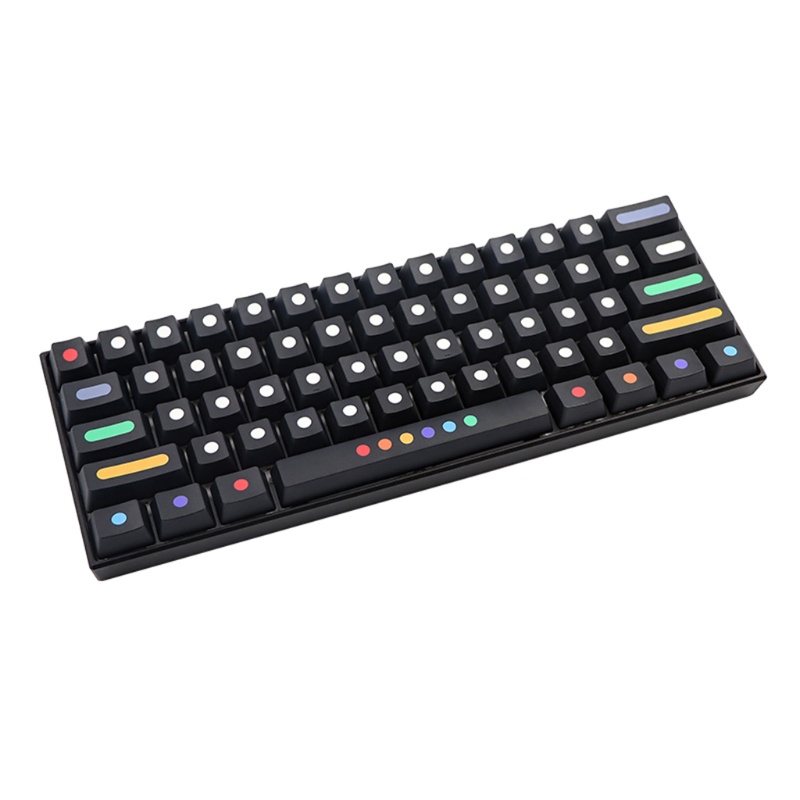 Bộ 71 Nút Bàn Phím OEM PBT Nhuộm Họa Tiết Chấm Bi Cho Gateron Kailh Cherry MX