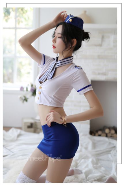 Set đồ ngủ cosplay tiếp viên trưởng L230 | BigBuy360 - bigbuy360.vn