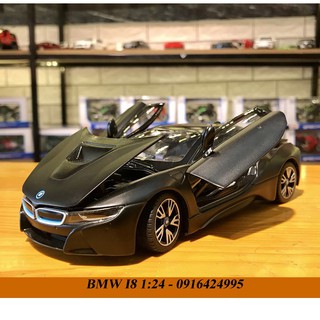 Xe mô hình ô tô siêu xe BMW I8 Hãng Rastar tỉ lệ 1:24 màu đen