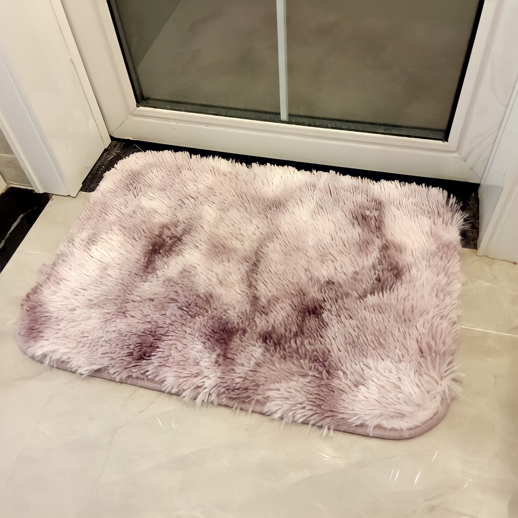 Thảm chùi chân lông loang, thảm chân phòng khách mềm mịn để chống trơn trượt 40x60cm