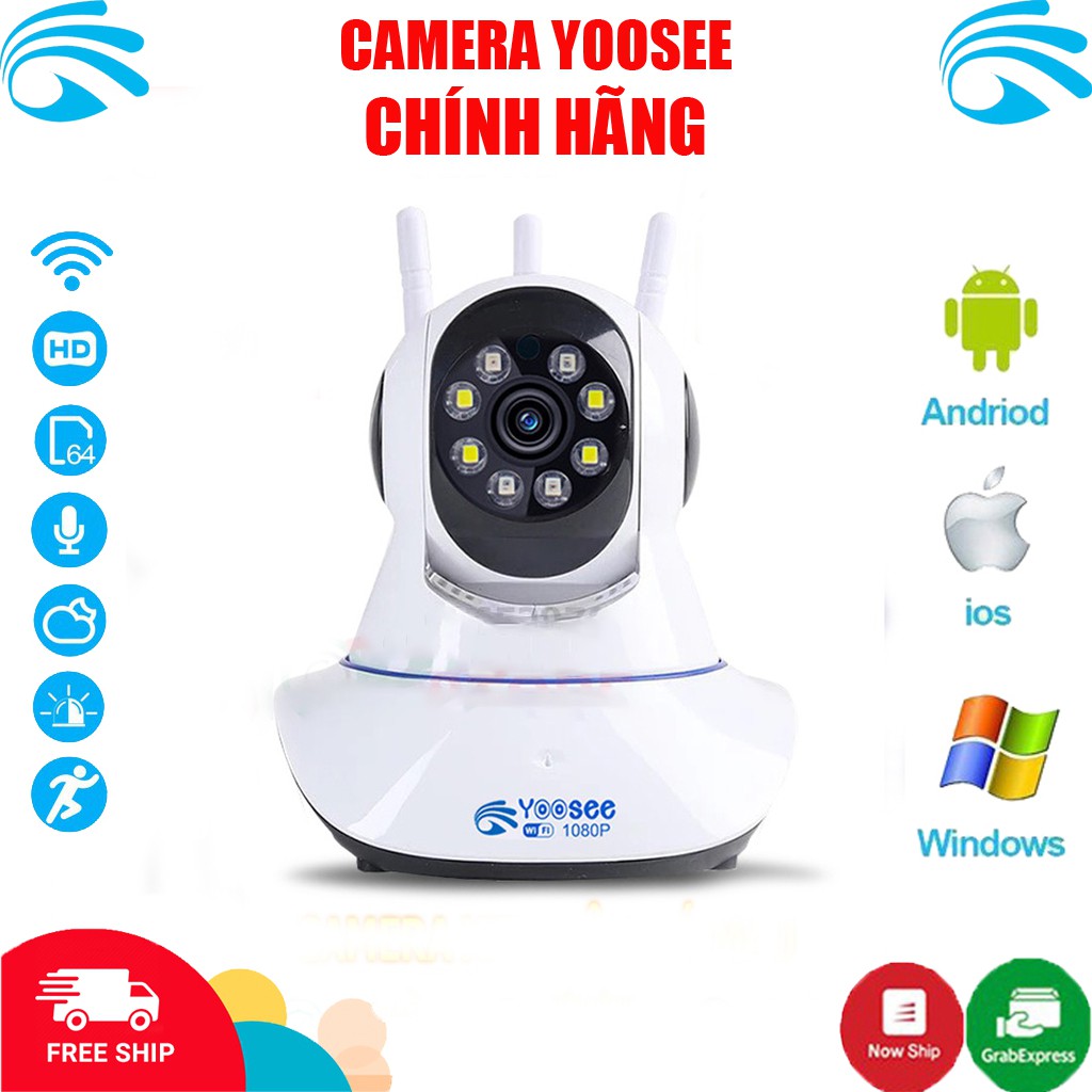 Camera Yoosee 3 râu 2.0 - Full HD 1080P kèm thẻ nhớ Yoosee - Yoosee Việt Nam cam kết chính hãng - Bảo hành 1 năm | WebRaoVat - webraovat.net.vn