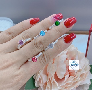 Nhẫn bạc nữ đính đá