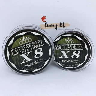 Cước câu cá DAM Super X8 150m và 300m