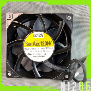 Quạt 12 cm, SANYO 12V 3A  Khung nhôm hợp kim. San Ace 120W, 9WV1212P1JD003