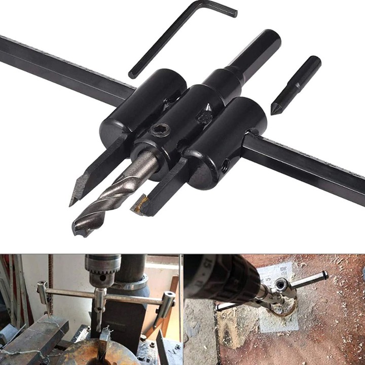 Mũi khoan khoét gỗ thạch cao lỗ tròn 30-120mm 30-200mm 30-300mm điều chỉnh linh hoạt thông minh