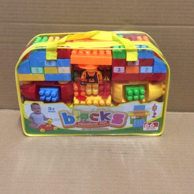 Túi Xếp hình Công Trình đa năng cỡ lớn cho bé kích cỡ29x19x9 cm , model03-20