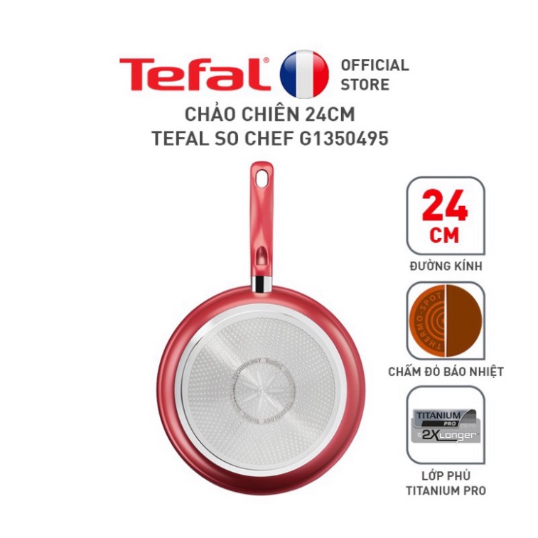 Chảo chiên - Tefal So Chef 24cm - Hàng Chính Hãng